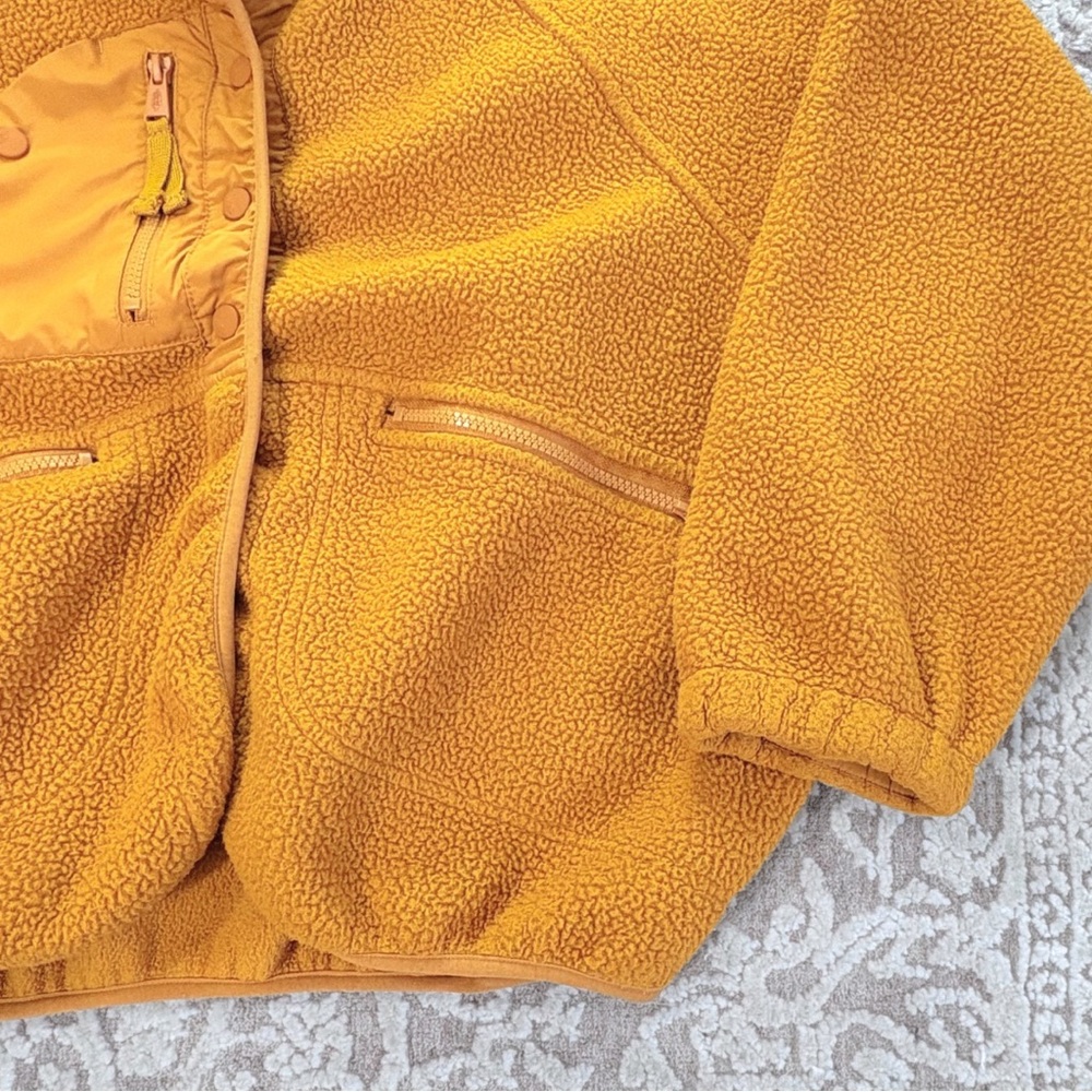 FP Movement by Free People Mustard Yellow Sherpa Jacket - Picture 9 of 14